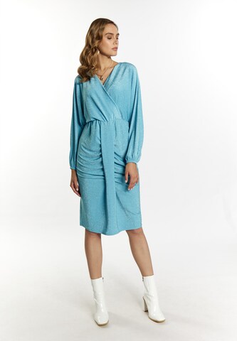 Abito di faina in blu