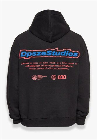 Dropsize Sweatshirt 'Peace of Mind' in Zwart