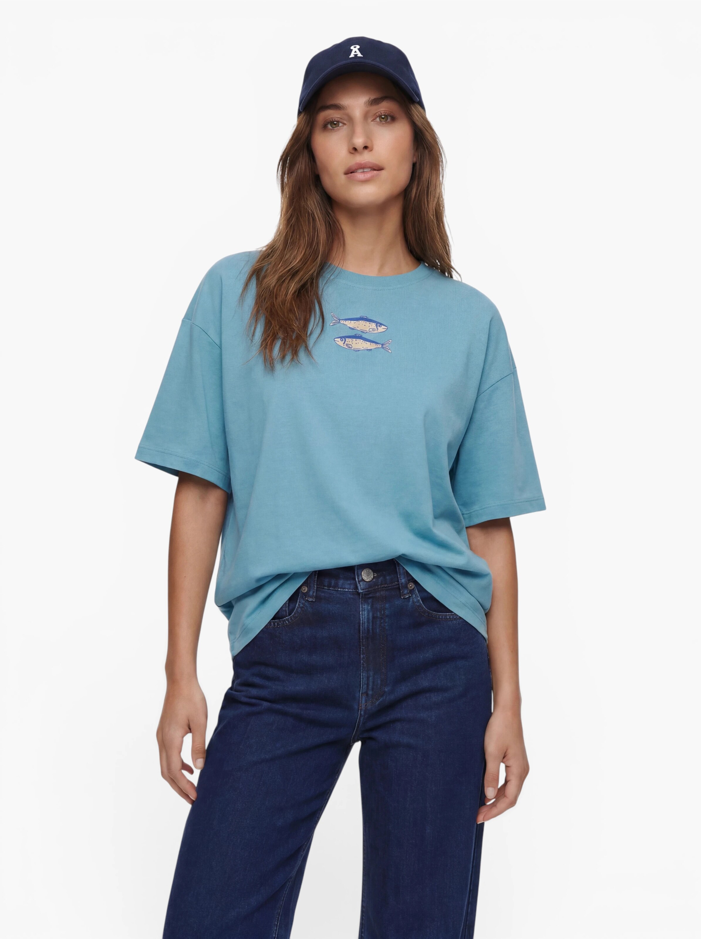 ONLY T-Shirt in Blau