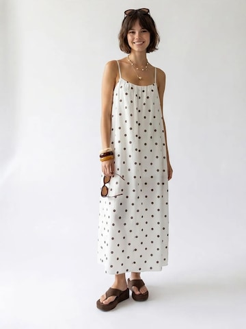 MixRay - Vestido de verão em branco