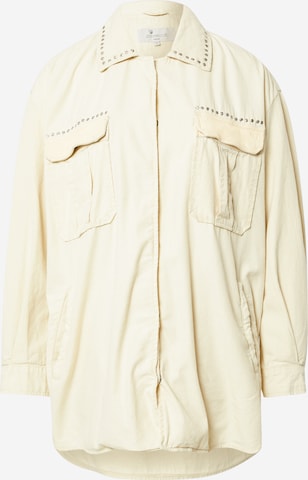 Goosecraft Between-Season Jacket 'HUGS' in White: front