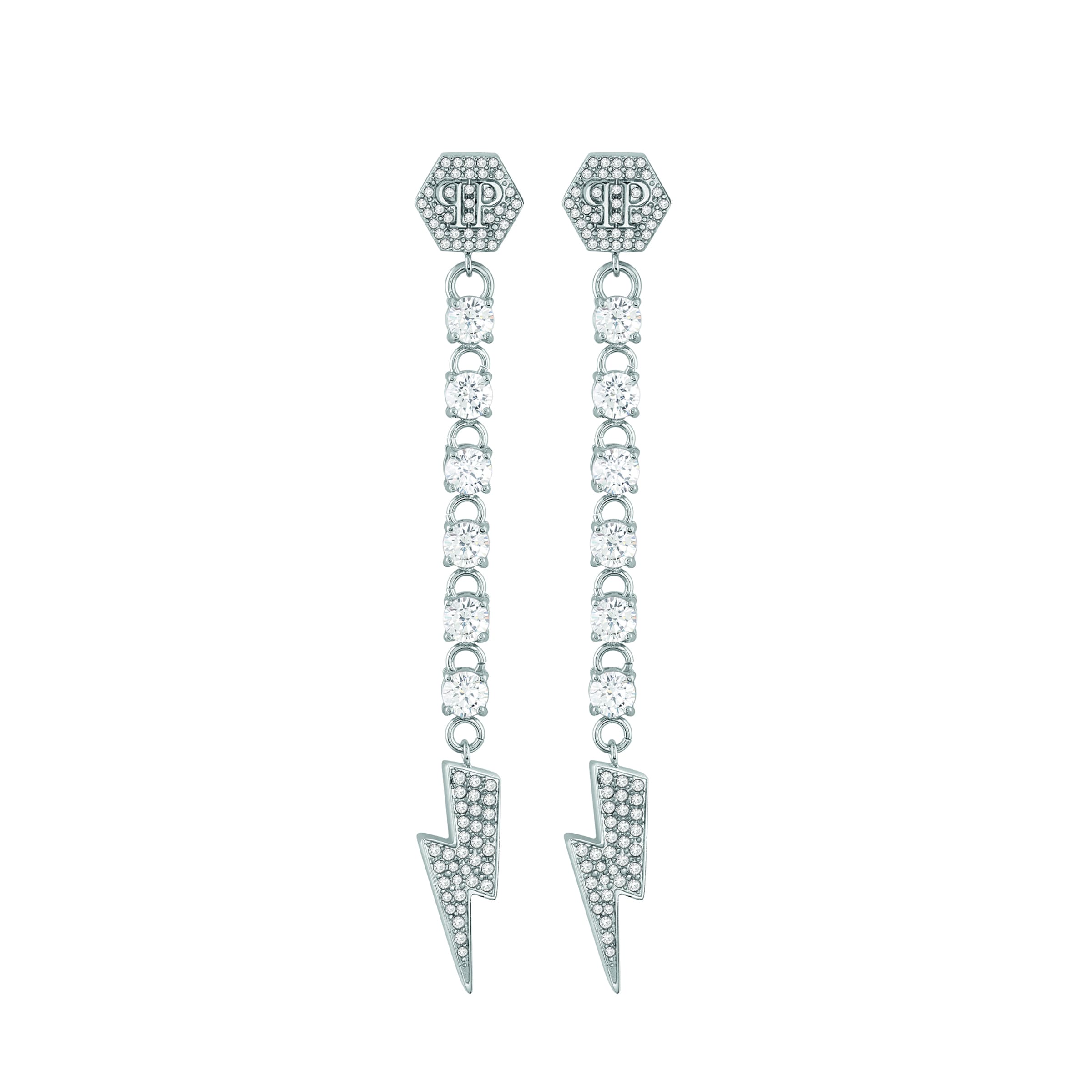 Boucles d'oreilles 'Vanity' Philipp Plein Jewellery en argent : devant