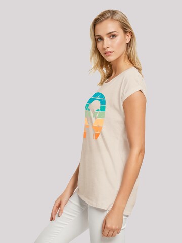 F4NT4STIC Shirt 'Alien Piece Sonnenuntergang' in Beige