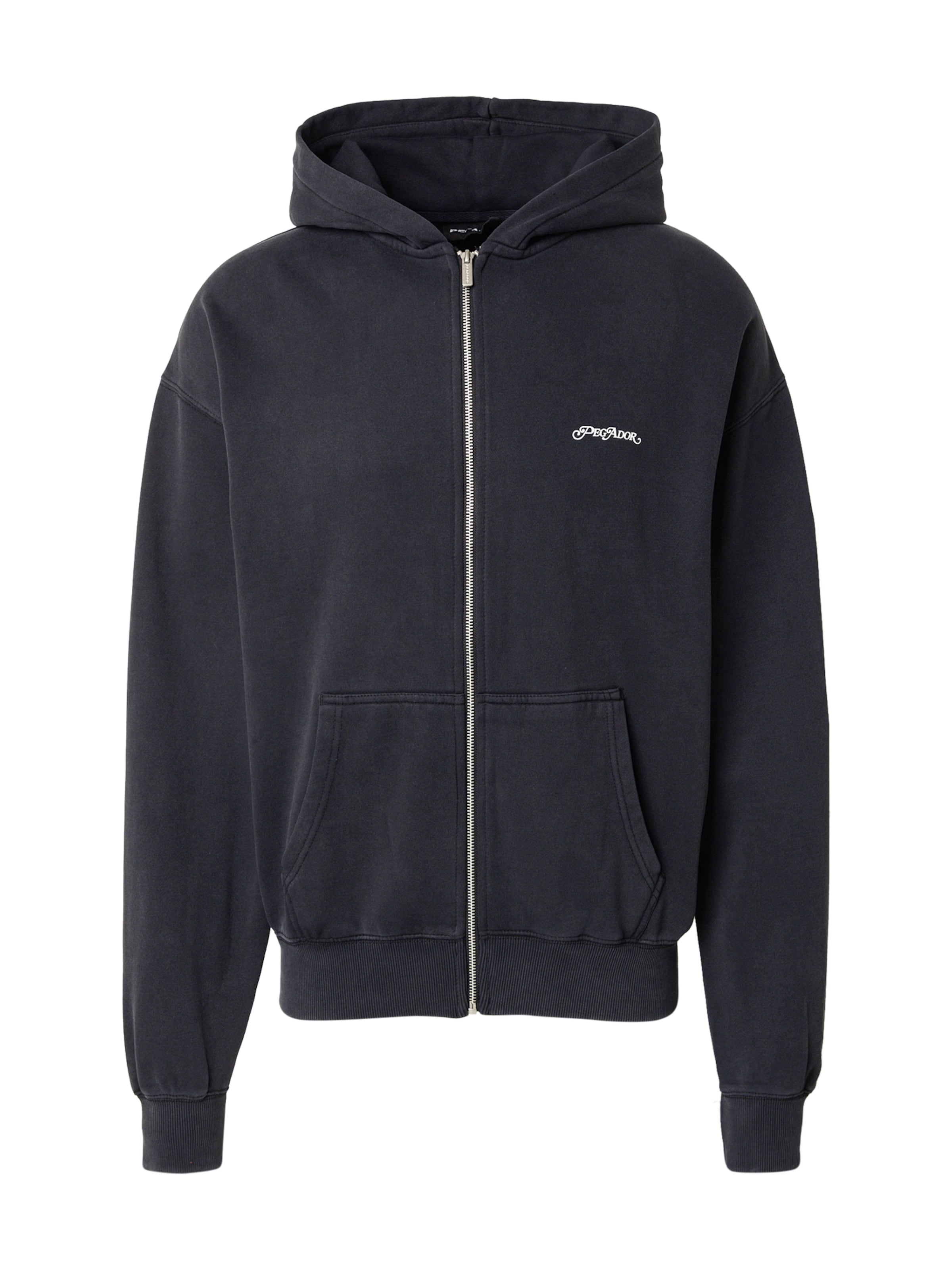 Giacca di felpa 'Puyo' Pegador di colore nero / bianco, Visualizzazione prodotti