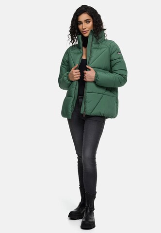 NAVAHOO - Chaqueta de invierno 'Schokolina' en verde