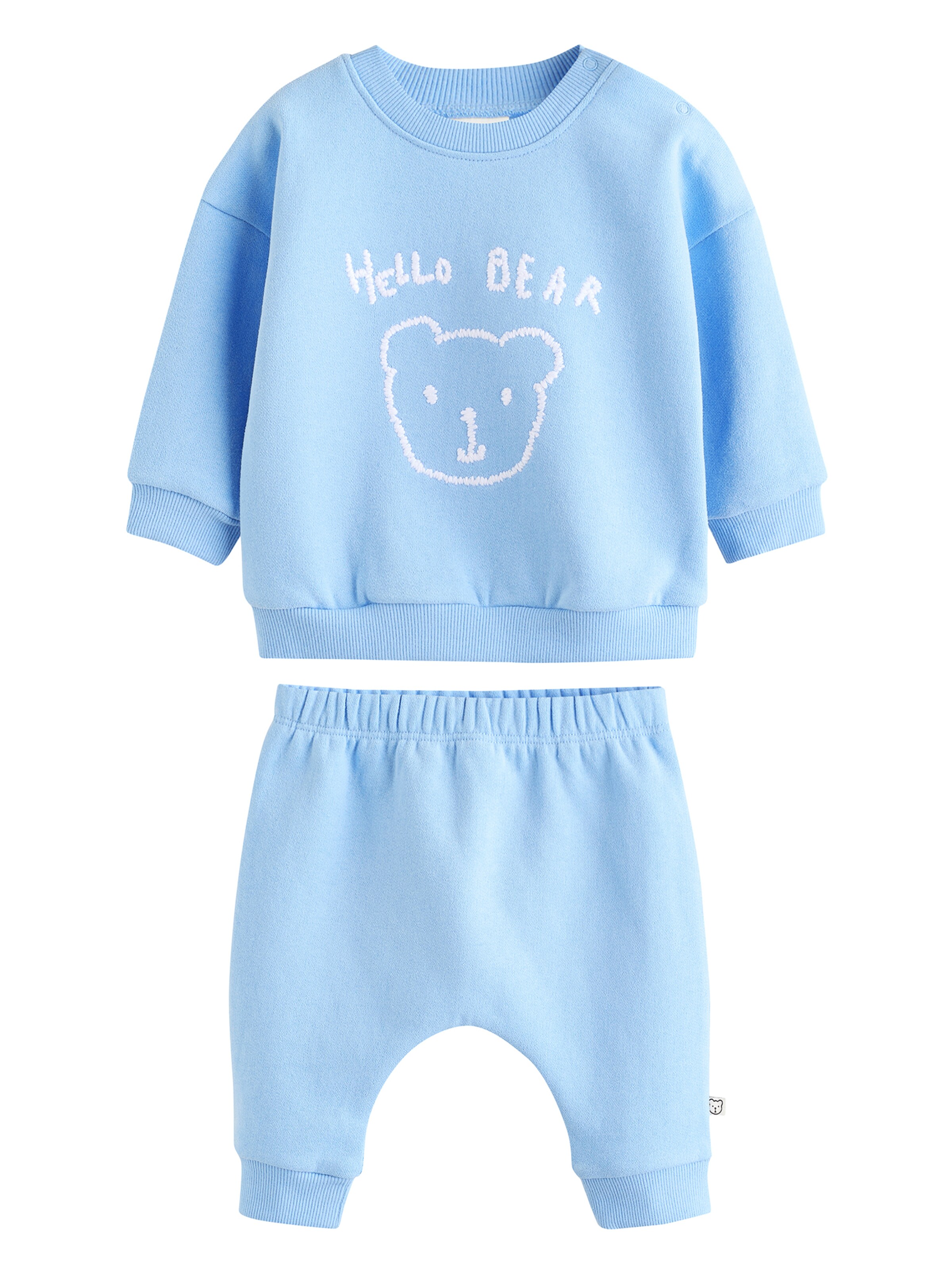 Next Träningsoverall i blå: framsida