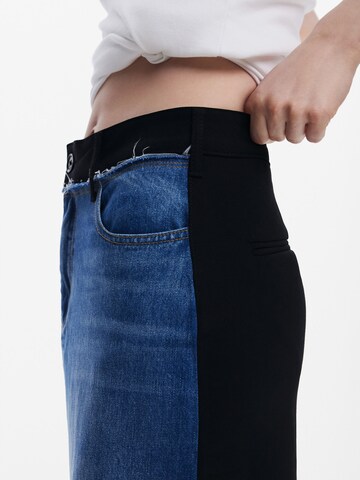Desigual Rok 'Two-Tone' in Blauw