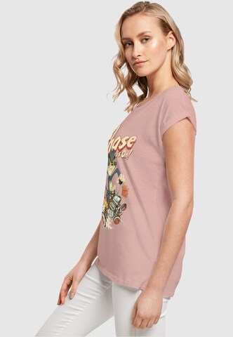 ABSOLUTE CULT Shirt 'Tom and Jerry - The Chase Is On' in Roze