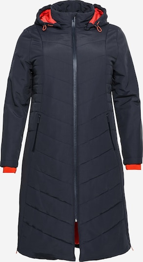 SHEEGO Pitkä talvitakki värissä yönsininen / punainen, Tuotenäkymä