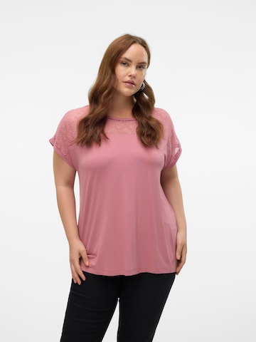 Vero Moda Curve Shirt 'VMCanne' in Roze: voorkant