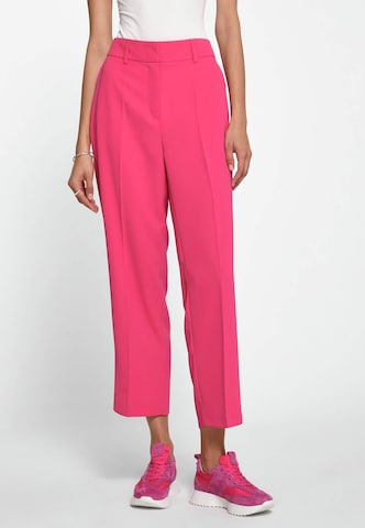 TALBOT RUNHOF X PETER HAHN Regular Pleated Pants in Pink: front