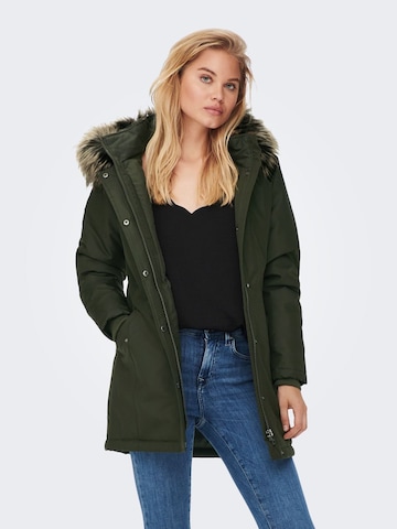 ONLY Winter Jacket in Green: front