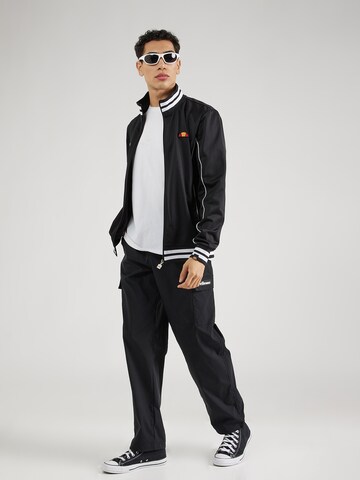 ELLESSE Zip-Up Hoodie 'Milan Two' in Black
