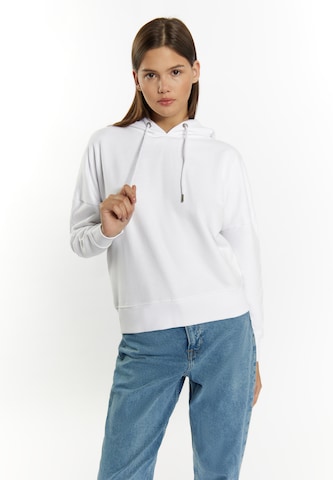 MYMO Sweatshirt 'Blonda' in Wit: voorkant