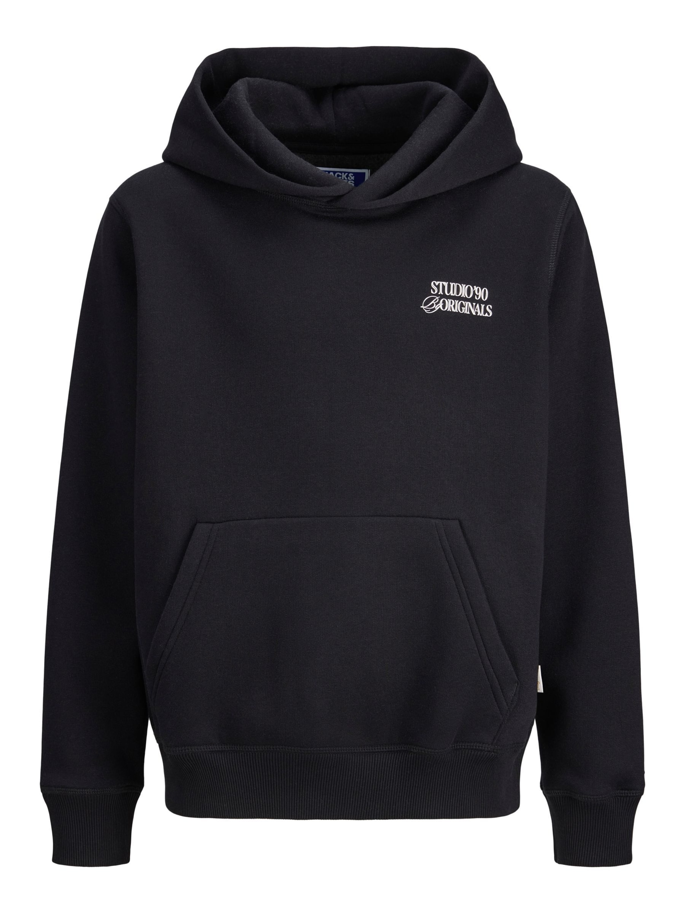 Jack & Jones Junior - Sudadera en negro: frente