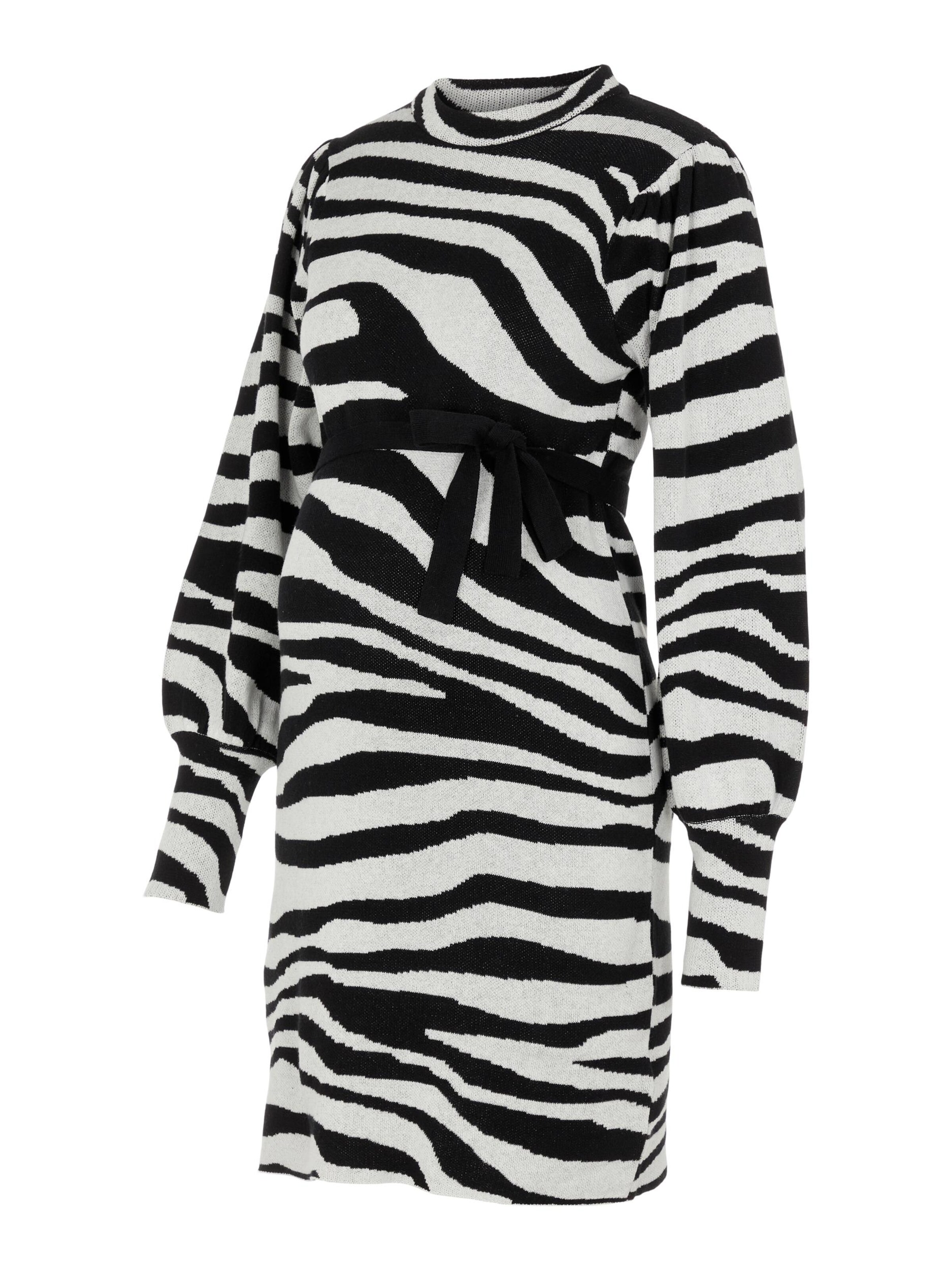 MAMALICIOUS Strikkjole 'SINA' i hvid: forside