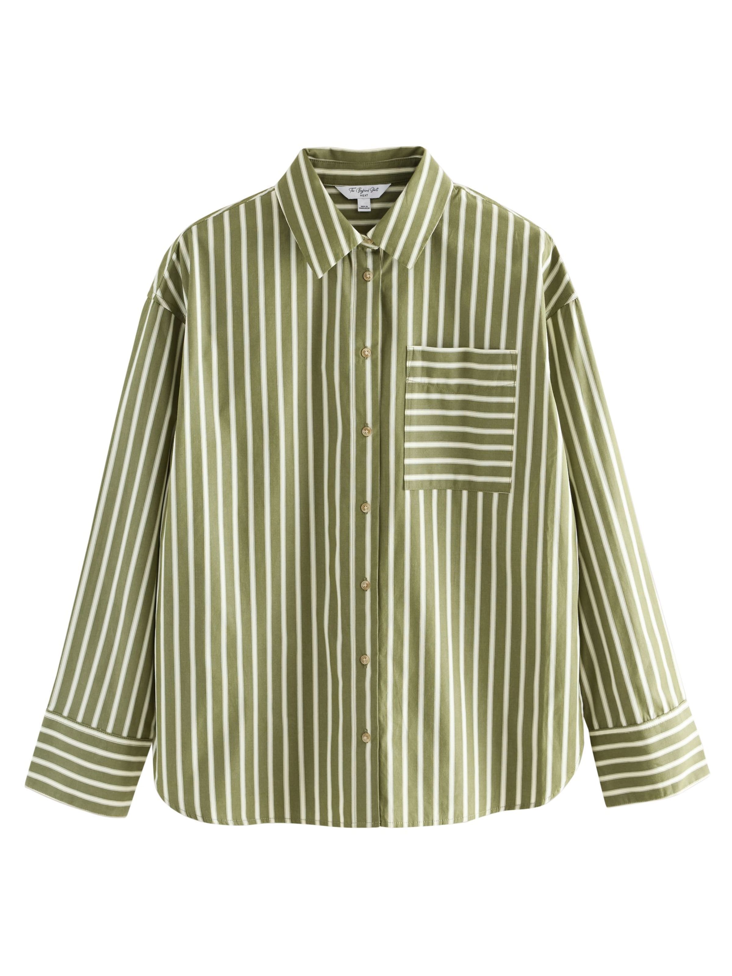 Next Bluse in kiwi / weiß, Produktansicht