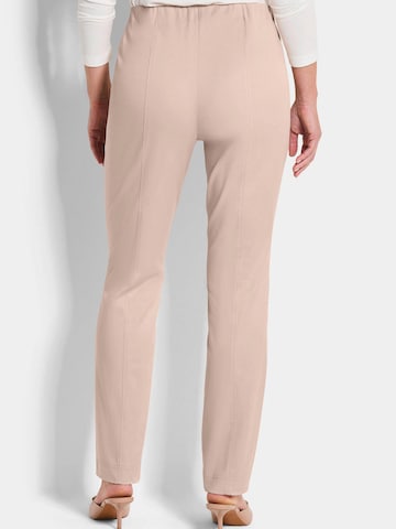 Goldner Regular Trousers 'Lousia' in Beige
