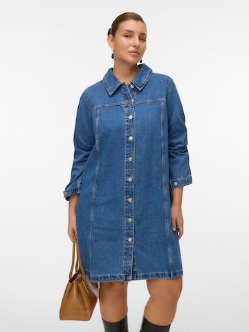 Abito camicia 'VMCFindo' di Vero Moda Curve in blu: frontale