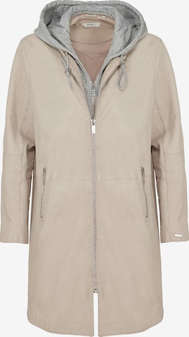 Maze Between-Seasons Coat in Beige: front