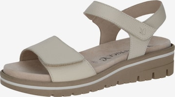 CAPRICE Sandale in Weiß: Vorderseite