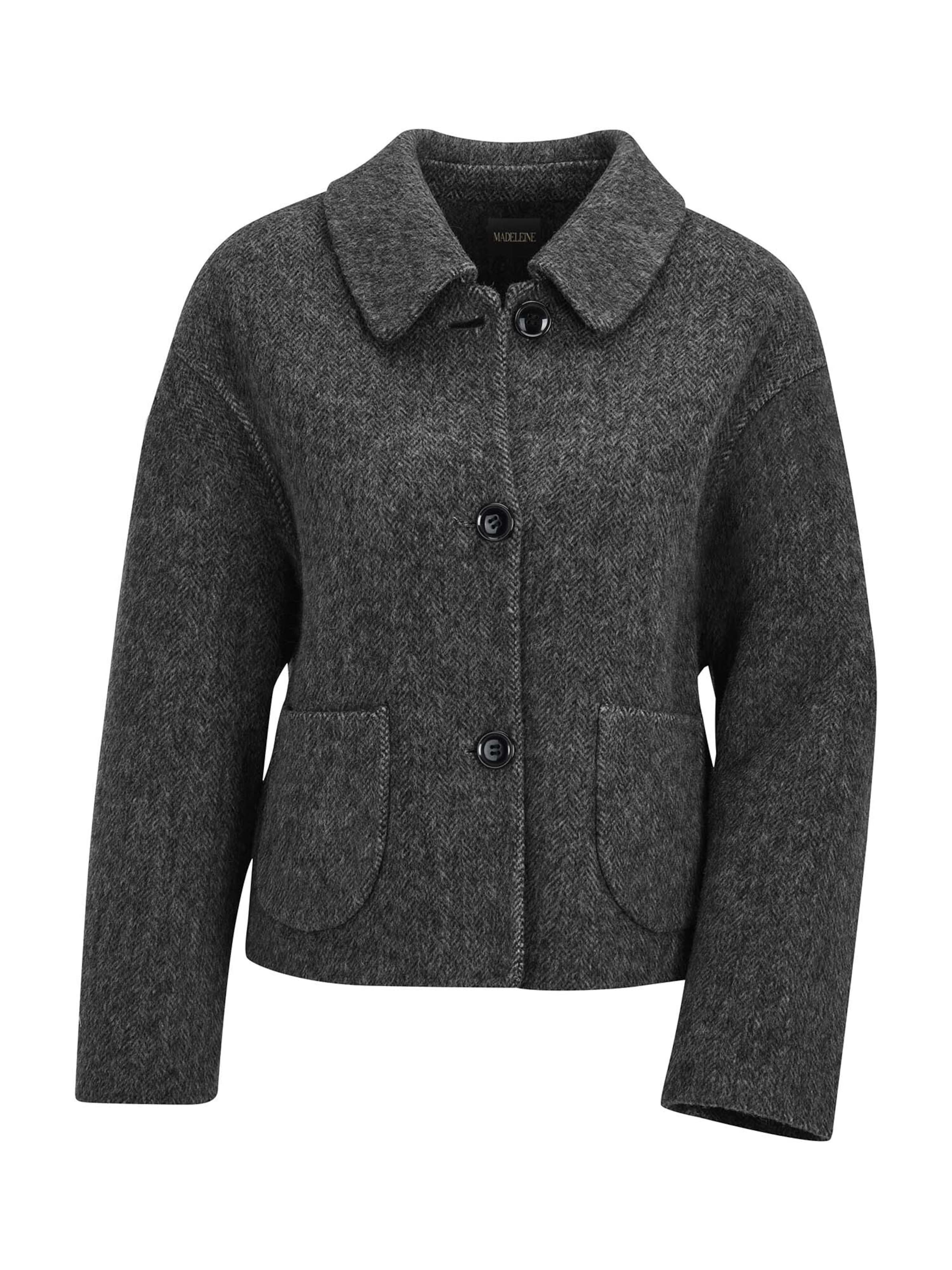 Veste mi-saison MADELEINE en gris : devant