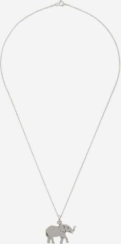 Gemshine Necklace 'Elefant' in Silver: front