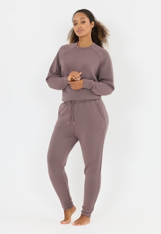 Athlecia Tapered Sports trousers 'Jacey' in Brown