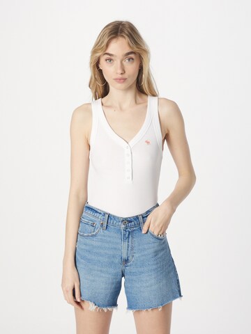 Abercrombie & Fitch - Top em branco: frente