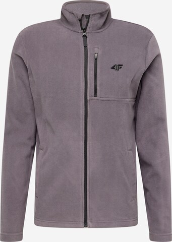 4F Athletic fleece jacket in Grey: front