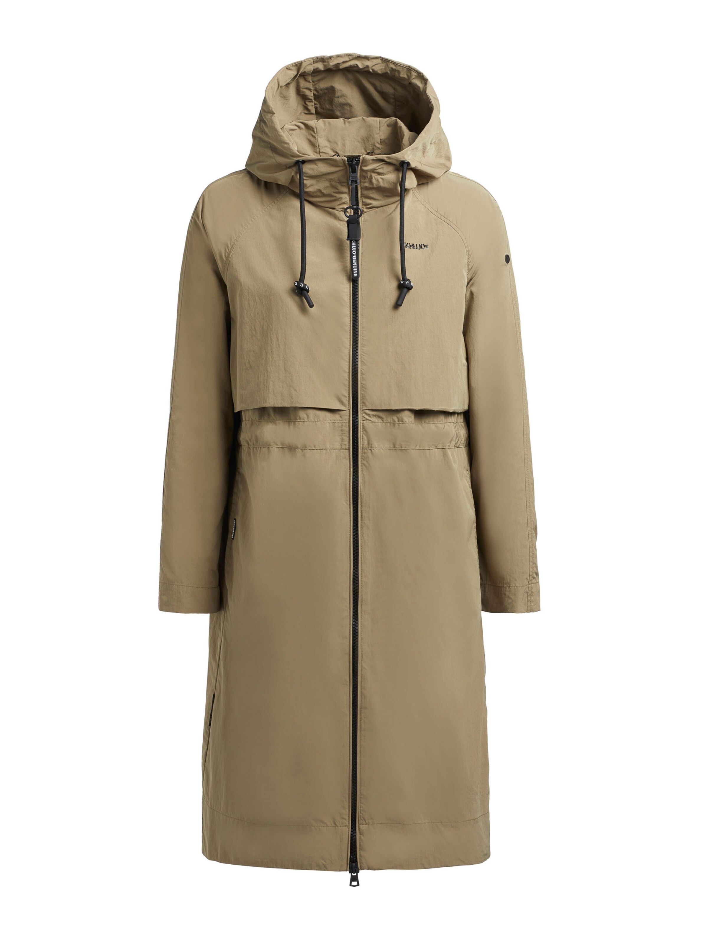 zaļš khujo Starpsezonu mētelis 'Ruda': no priekšpuses