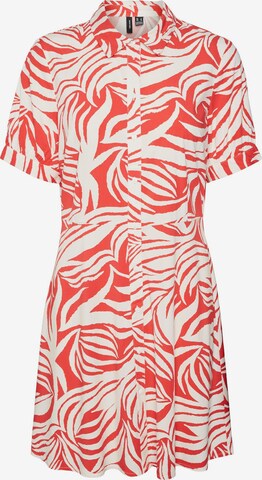 Robe-chemise 'DOTTYBECCA' VERO MODA en rouge : devant