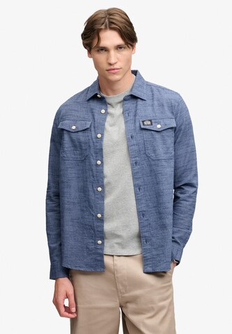 Fit confort Chemise Superdry & Co en bleu : devant