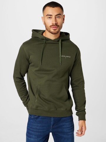 Maison Labiche Sweatshirt 'PIANO PIANO' in Green: front