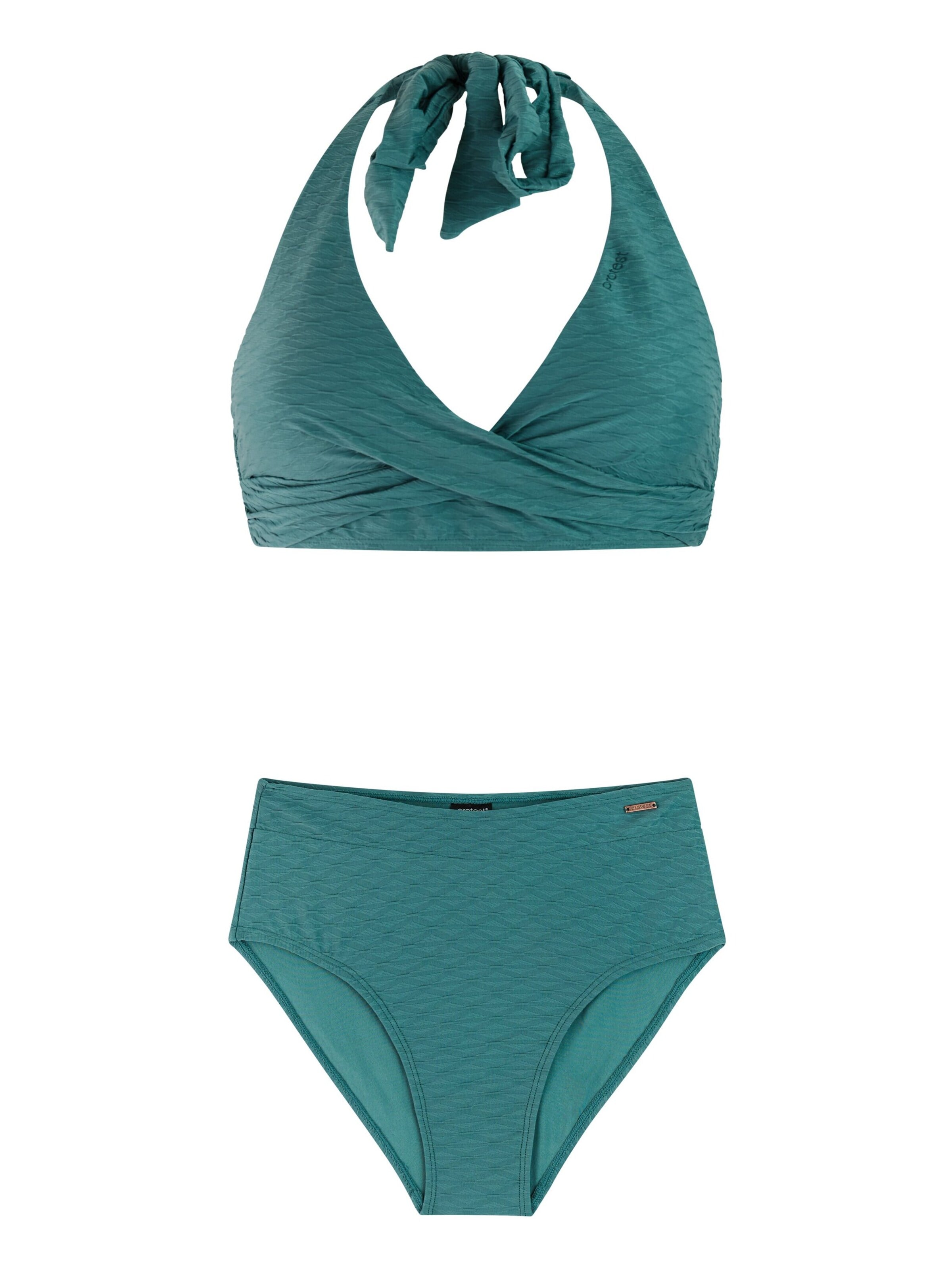 PROTEST Triangel Bikini 'PRTFrea' in Groen: voorkant