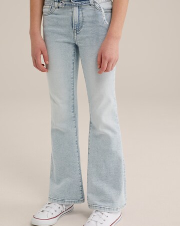 Flared Jeans di WE Fashion in blu