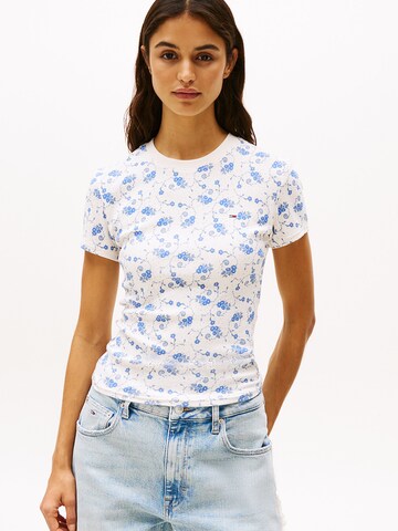 Tommy Jeans Shirt in Wit: voorkant