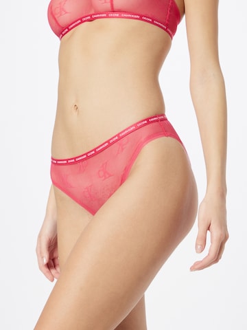 Slip Calvin Klein Underwear en rouge : devant