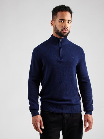Hackett London Pulóver - kék: elől