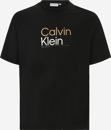 Calvin Klein Big & Tall Koszulka w kolorze czarny: przód