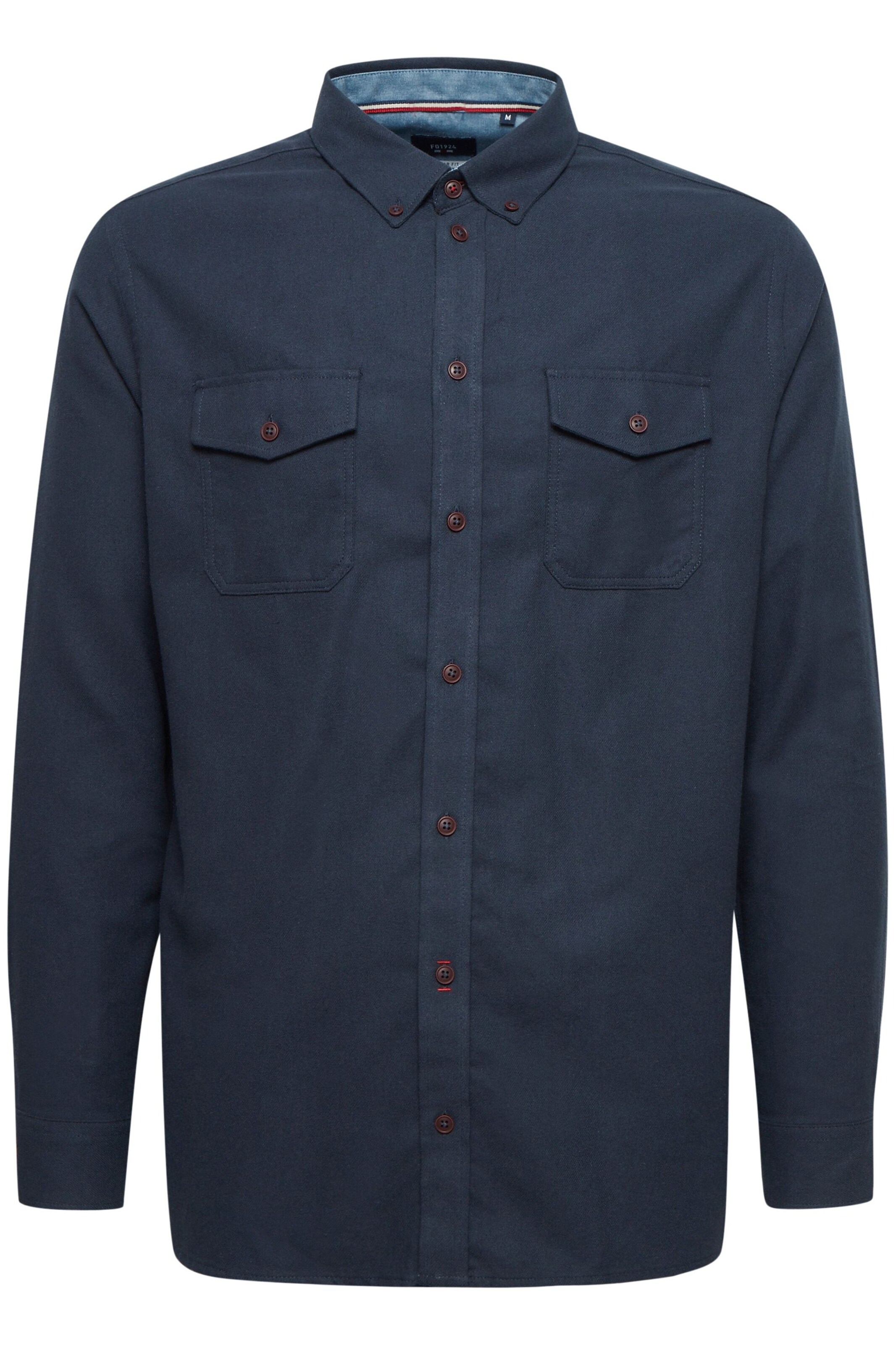 FQ1924 Regular Fit Hemd 'Steven' in Blau: Vorderseite