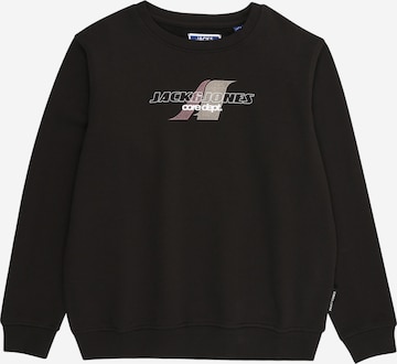 Jack & Jones JuniorSweater majica 'JCOTIER' - crna boja: prednji dio