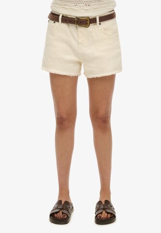 Regular Pantalon Superdry en blanc : devant