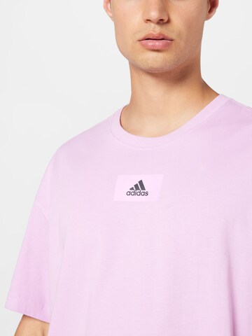 ADIDAS SPORTSWEAR Λειτουργικό μπλουζάκι 'Essentials Feelvivid Drop Shoulder' σε λιλά