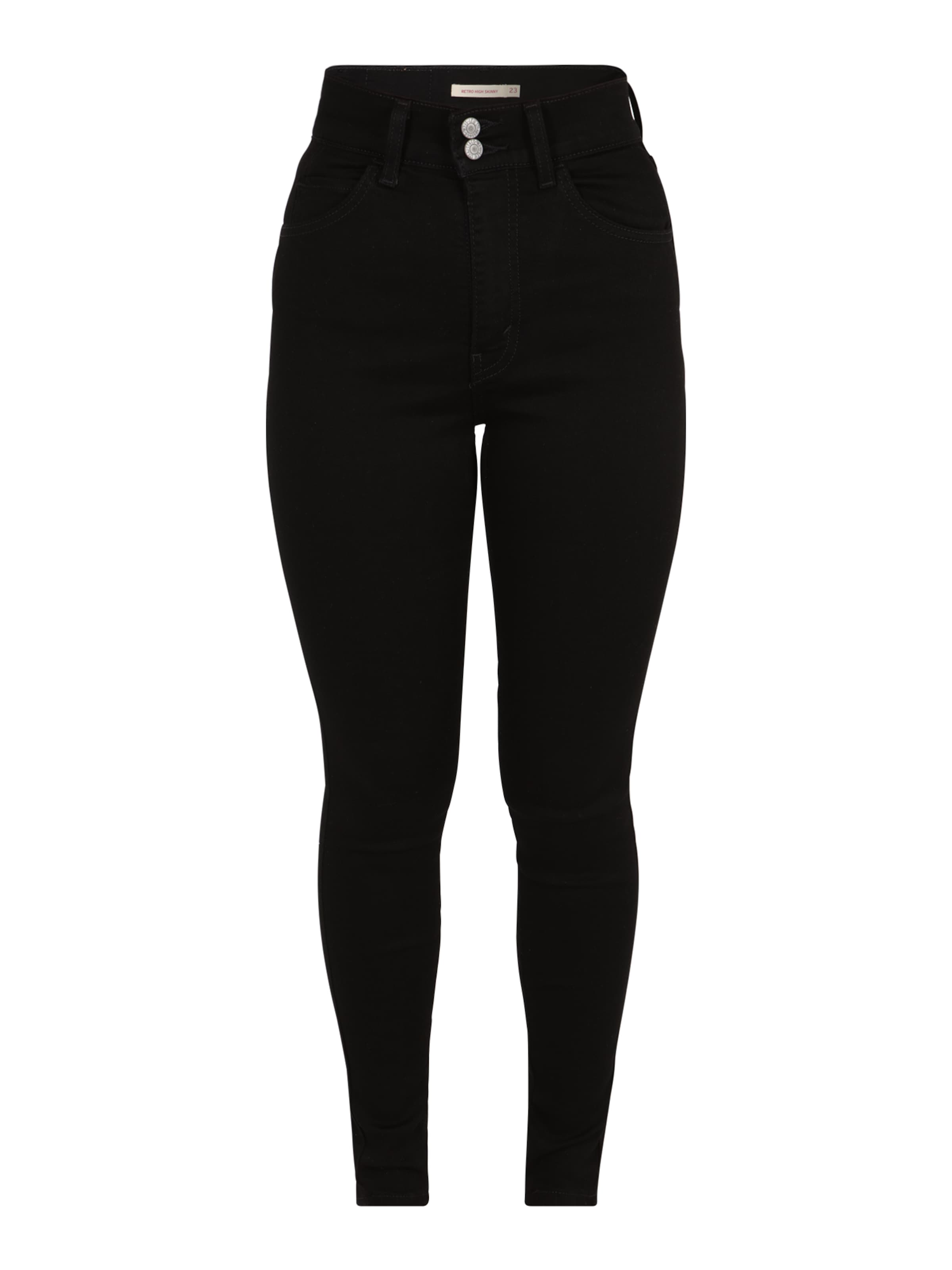 LEVI'S ® Skinny Jeans in Zwart: voorkant