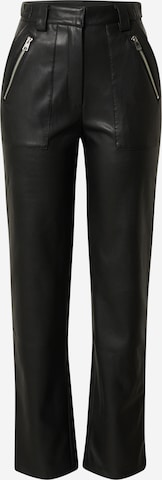 ABOUT YOU x Laura Giurcanu Boot cut Pants 'Sunny' in Black: front