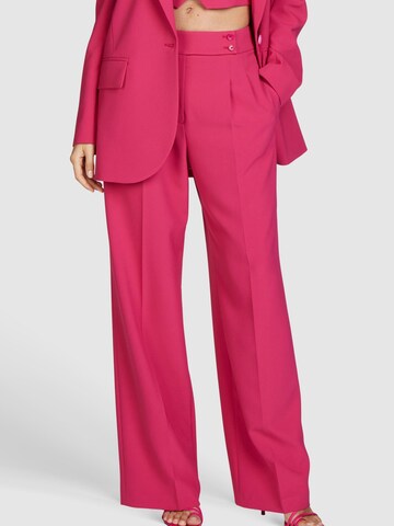 MARC AUREL Loose fit Pleated Pants in Pink: front