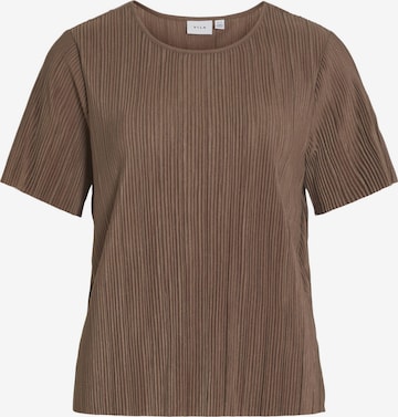 VILA Shirt 'VIPlisa' in Brown: front