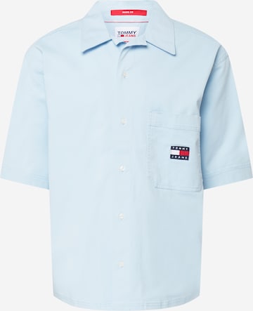 Tommy Jeans Comfort fit Button Up Shirt in Blue: front