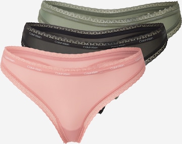 String Calvin Klein Underwear en vert : devant